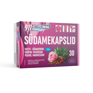 911 Active Formula Herbal Südame kapslid + magneesium N30